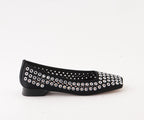 RAS SHOES SAMPLE - LIRIO 8122 BLACK TEXTILE BALLERINA