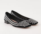 RAS SHOES SAMPLE - LIRIO 8122 BLACK TEXTILE BALLERINA