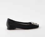 RAS SHOES SAMPLE - LIRIO 8123 BLACK MESH BALLERINA