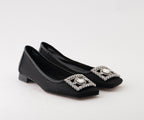 RAS SHOES SAMPLE - LIRIO 8123 BLACK MESH BALLERINA