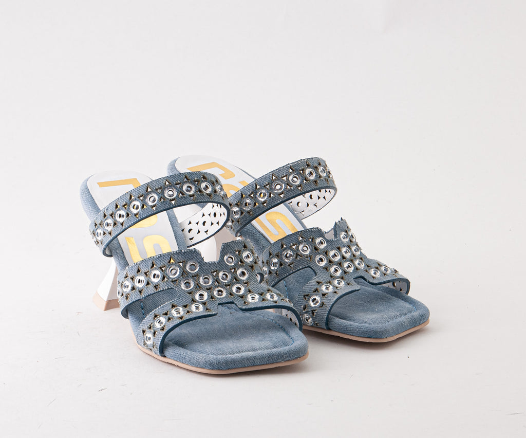 BICE 8137 DENIM HEELED MULE