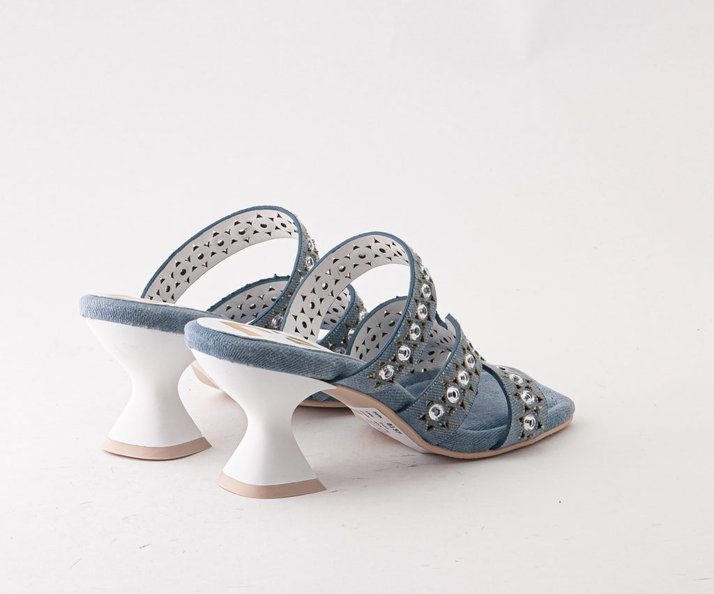 BICE 8137 DENIM HEELED MULE