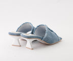 JASMINE 8153 DENIM HEELED SLIDE