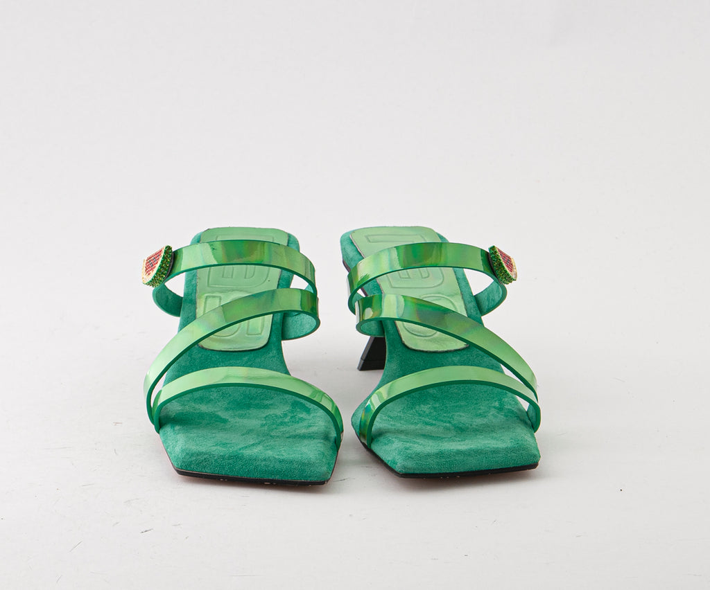 JASMINE 8156 GREEN STRAPPY HEEL