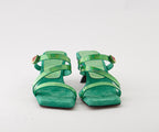 JASMINE 8156 GREEN STRAPPY HEEL