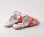 CIPRIANI 8067 PINK RAFIA SANDALS