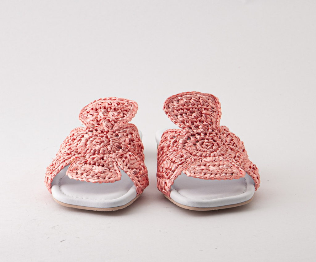 CIPRIANI 8067 PINK RAFIA SANDALS