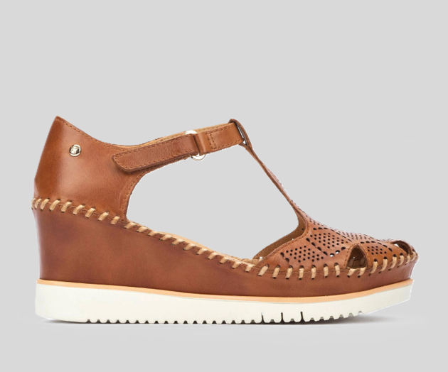 AGUADULCE W3Z-1991 BROWN WEDGE SANDAL