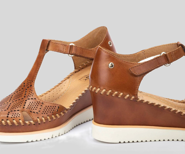 AGUADULCE W3Z-1991 BROWN WEDGE SANDAL