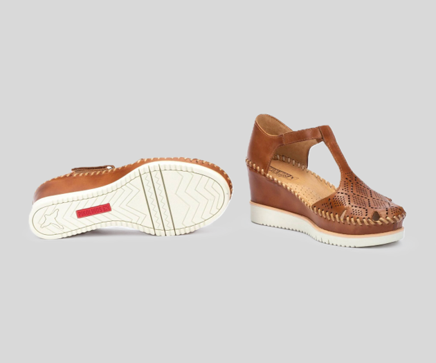 AGUADULCE W3Z-1991 BROWN WEDGE SANDAL
