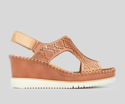 AGUADULCE W3Z-1775 LIGHT TAN WEDGE SANDAL