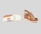 PIKOLINOS SAMPLE - AGUADULCE W3Z-1775 LIGHT TAN WEDGE SANDAL