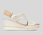 AGUADULCE W3Z-1775 CREAM WEDGE SANDAL