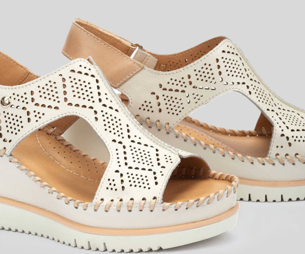 AGUADULCE W3Z-1775 CREAM WEDGE SANDAL