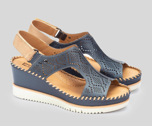 AGUADULCE W3Z-1775 NAVY WEDGE SANDAL