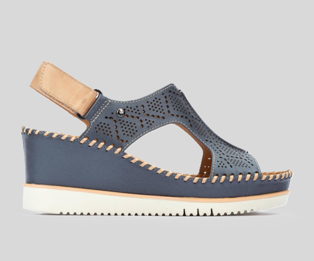 AGUADULCE W3Z-1775 NAVY WEDGE SANDAL