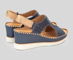 AGUADULCE W3Z-1775 NAVY WEDGE SANDAL