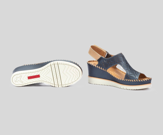 AGUADULCE W3Z-1775 NAVY WEDGE SANDAL