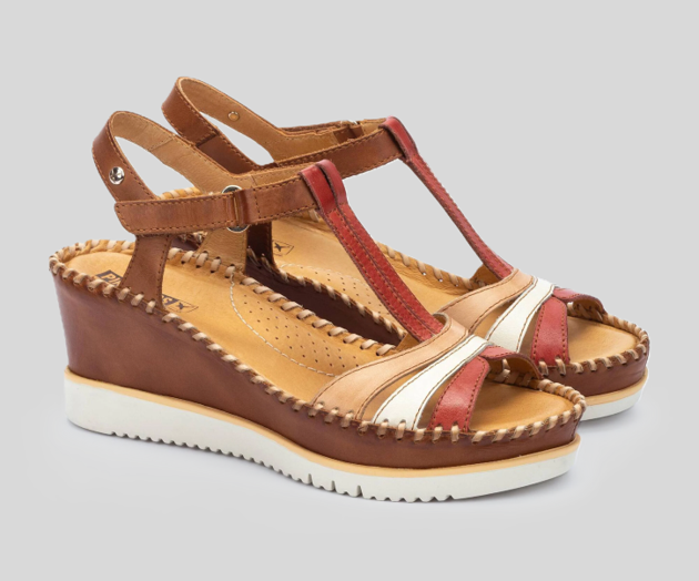 AGUADULCE W3Z-1776 TAN WEDGE SANDAL