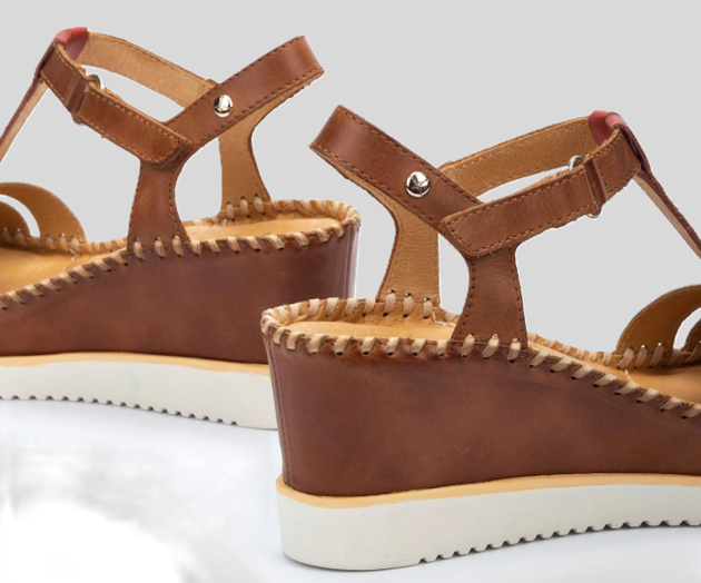 AGUADULCE W3Z-1776 TAN WEDGE SANDAL