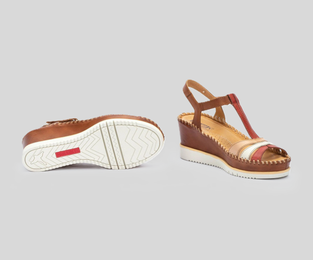 AGUADULCE W3Z-1776 TAN WEDGE SANDAL
