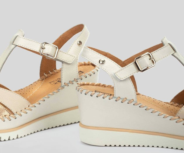 AGUADULCE W3Z-1836 CREAM WEDGE SANDAL