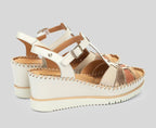 AGUADULCE W3Z-1836 CREAM WEDGE SANDAL