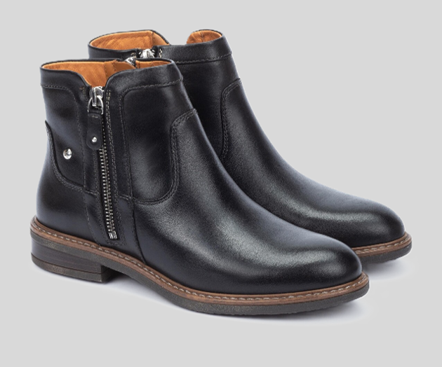 ALDAYA W8J-8747 BLACK ANKLE BOOTS