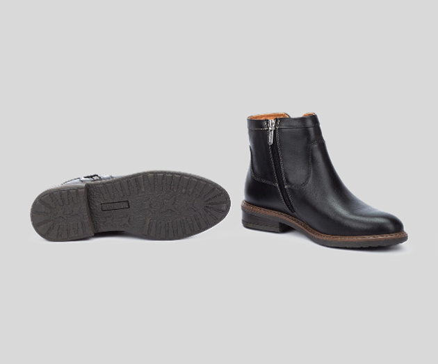 ALDAYA W8J-8747 BLACK ANKLE BOOTS