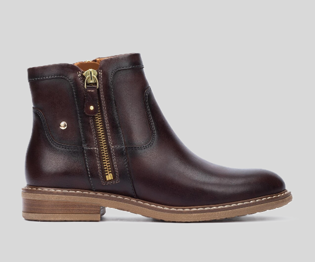 ALDAYA W8J-8747 BROWN ANKLE BOOTS