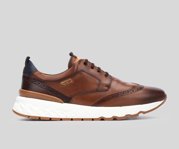ARANDA M8R-4019 MEN'S BROWN LEATHER SNEAKER