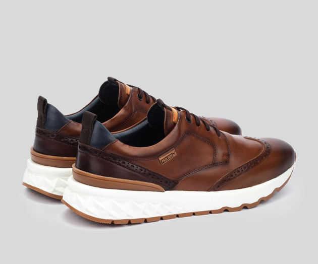 ARANDA M8R-4019 MEN'S BROWN LEATHER SNEAKER