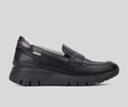 ASTURIAS W9C-3882 BLACK LEATHER LOAFERS