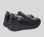 ASTURIAS W9C-3882 BLACK LEATHER LOAFERS
