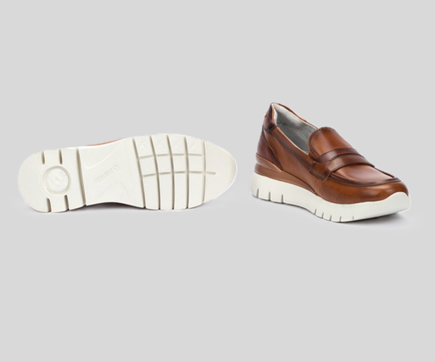 ASTURIAS W9C-3882 BROWN LEATHER LOAFERS
