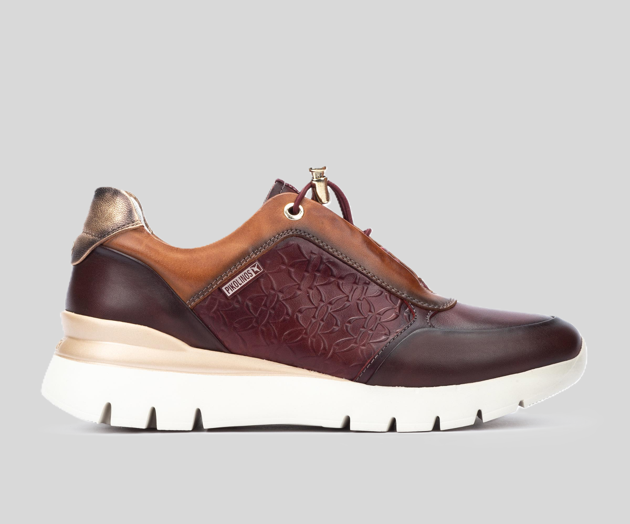 ASTURIAS W9C-6607 RED LEATHER SNEAKER