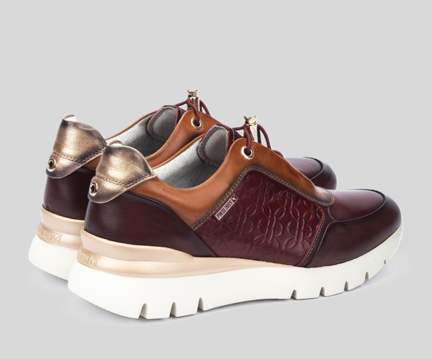 ASTURIAS W9C-6607 RED LEATHER SNEAKER