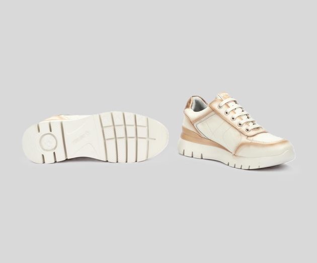 ASTURIAS W9C-6795 CREAM LEATHER SNEAKER