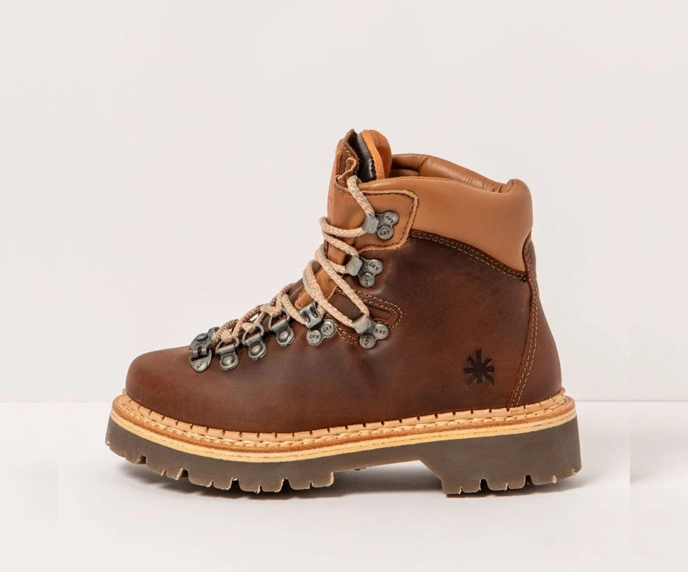 AIR ALPINE 0903 BROWN LEATHER BOOTS