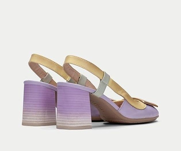 AUSTRALIA CHV232668 LAVENDER, MINT & PALE YELLOW SLINGBACK