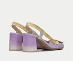 AUSTRALIA CHV232668 LAVENDER, MINT & PALE YELLOW SLINGBACK