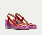 AUSTRALIA CHV232668 PINK & ORANGE SLINGBACK
