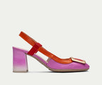 AUSTRALIA CHV232668 PINK & ORANGE SLINGBACK