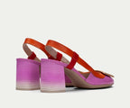 AUSTRALIA CHV232668 PINK & ORANGE SLINGBACK