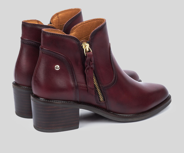 BACAROT W2D-8674 RED LEATHER BOOTS