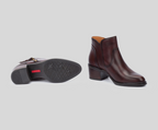 BACAROT W2D-8674 DARK BROWN LEATHER BOOTS