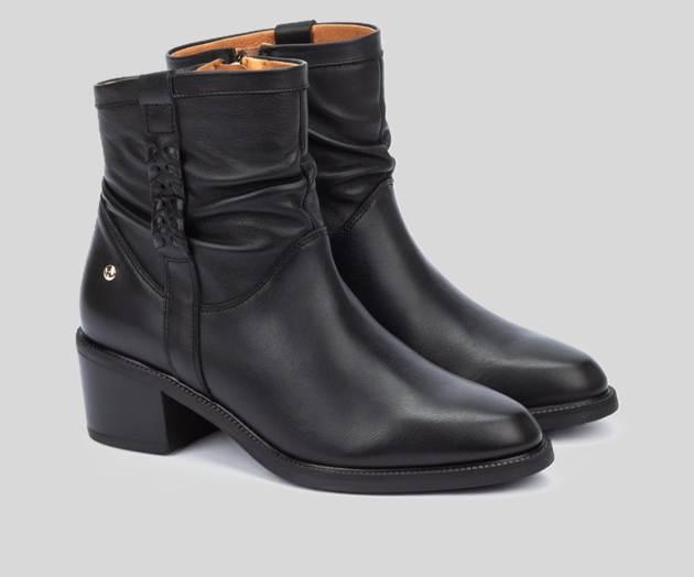 BACAROT W2D-8891 BLACK LEATHER BOOTS