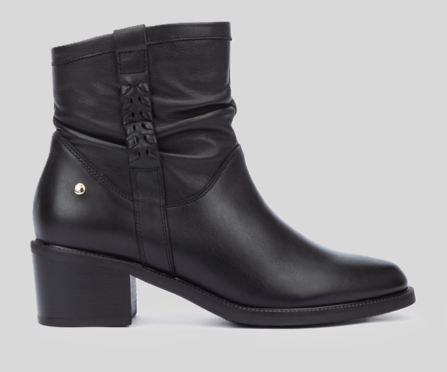BACAROT W2D-8891 BLACK LEATHER BOOTS
