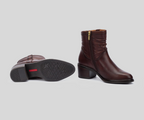 BACAROT W2D-8891 DARK BROWN LEATHER BOOTS