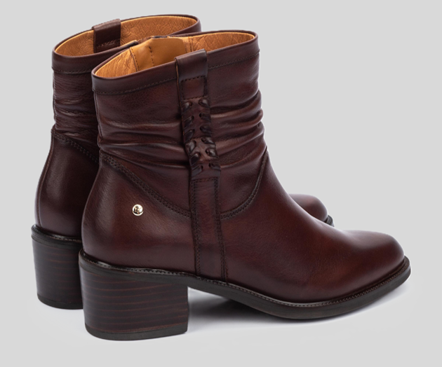 BACAROT W2D-8891 DARK BROWN LEATHER BOOTS